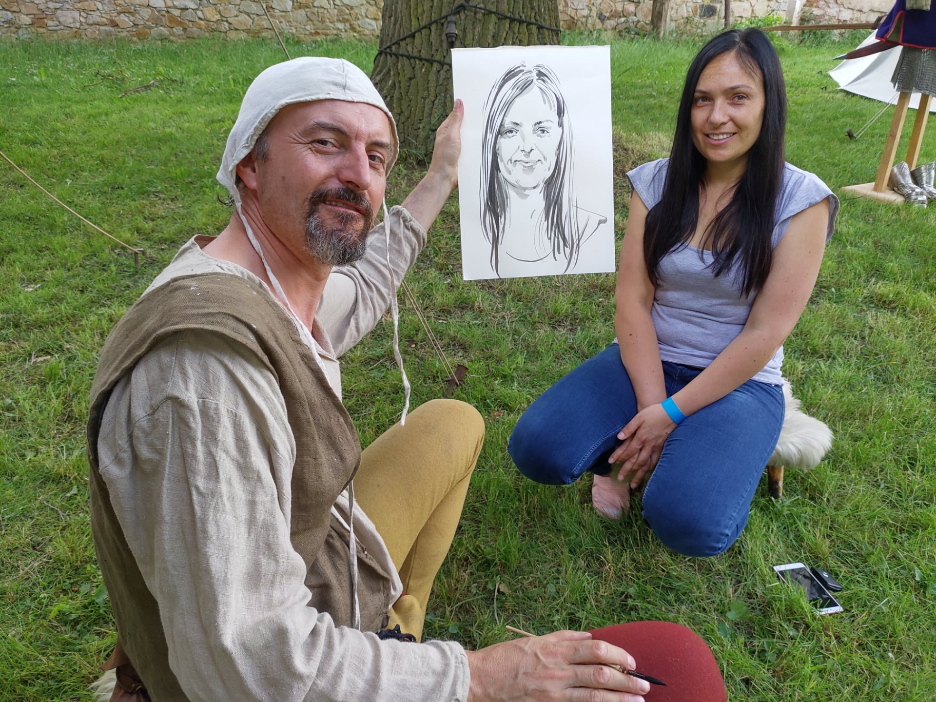 Malíř portrétů (foto pouze ilustrační)